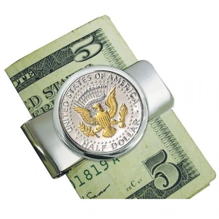 UPM GLOBAL LLC UPM Global LLC 12674 Silvertone Presidential Seal Selectively Gold Layered Money Clip 12674